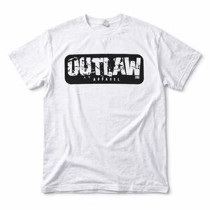 Outlaw Apparel White Graphic T-Shirt (Men’s XL)